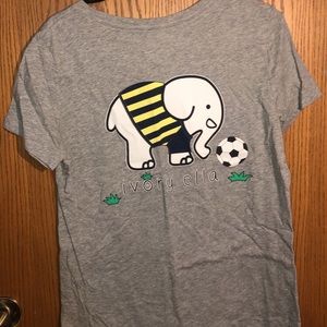 Large Gray Soccer Ivory Ella T-shirt